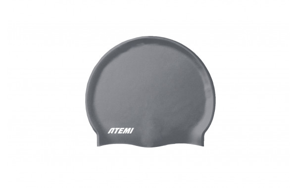 Шапочка для плавания Atemi silicone cap Asphalt grey TSE1GY серый 600_380