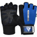 Перчатки RDX Gym Weight Lifting W1H черный\синий 75_75