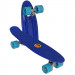 Скейтборд пластиковый 56x15cm, со свет. колесами Sportex E33098 синий (SK506) 75_75