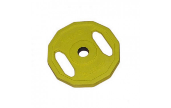 Обрезиненный диск для памп-аэробики 1,15кг Foreman GS-Plate FM\GS-Plate-2,5\YL-02-00 желтый 600_380