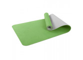 Коврик для фитнеса и йоги Larsen TPE двухцветный зелен/серый 183х61х0,6см