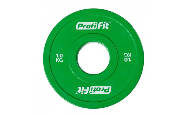 Диск обрезиненный цветной d51мм, 1кг Profi-Fit 600_380