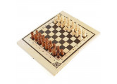 Шахматы походные лакированные 25x14,5x3,5 см