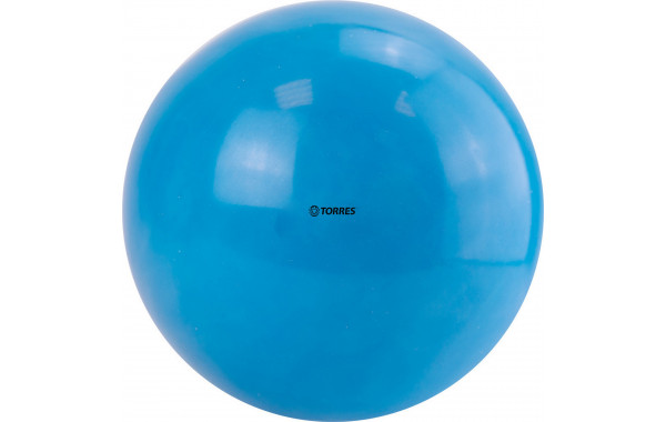 Мяч для художественной гимнастики однотонный d19см Torres ПВХ AG-19-01 небесный 600_380