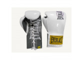 Боксерские перчатки Everlast боевые 1910 Classic 10 oz белый P00001667