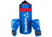 Набор для бокса Insane Fight, синий, 39х16 см, 1,7 кг, 4 oz