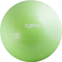 Мяч гимнастический Torres AL121165GR, диам. 65 см, с насосом, зелёный