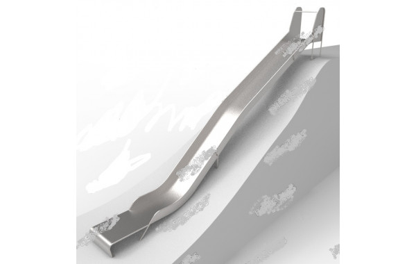 Горка с П-образным скатом для установки на холм (6,9 п.м.) Hercules 35455 600_380