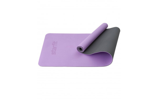 Коврик для йоги и фитнеса 183x61x0,6см Star Fit TPE FM-201 фиолетовый пастель\серый 600_380