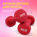 Гантель для аэробики неопреновая 3 кг PRCTZ NEOPRENE DUMBBELL PS7115 75_75