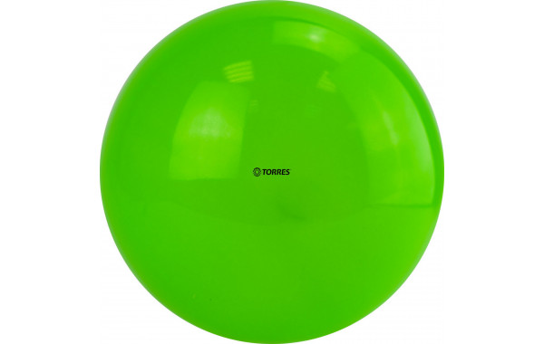 Мяч для художественной гимнастики однотонный d19см Torres ПВХ AG-19-05 зеленый 600_380