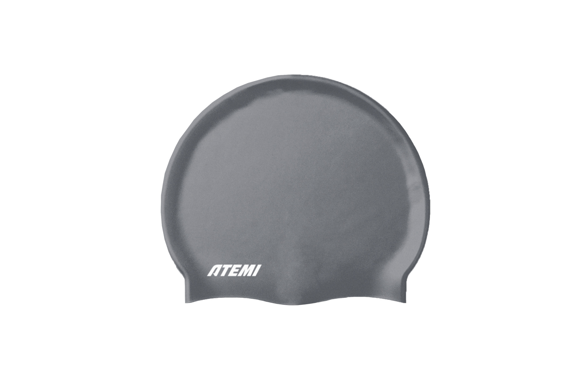 Шапочка для плавания Atemi silicone cap Asphalt grey TSE1GY серый 2000_1334