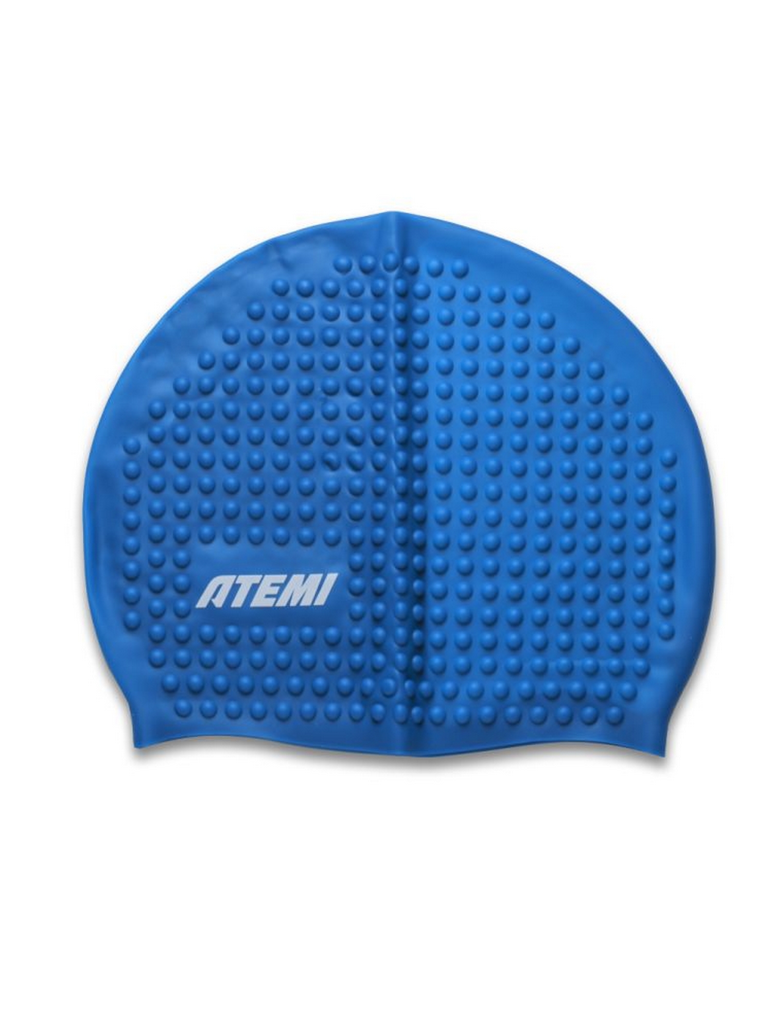 Шапочка для плавания Atemi bubble cap Strong blue FBC1BE синий 1500_2000