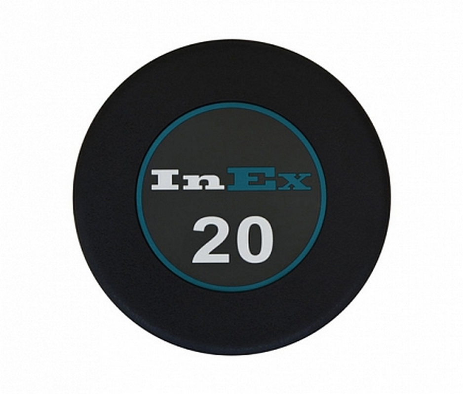 Фиксированные обрезиненные гантели (сет: 8 пар, 2,25-40 кг) Inex GMAX GRD-N-SET 938_800