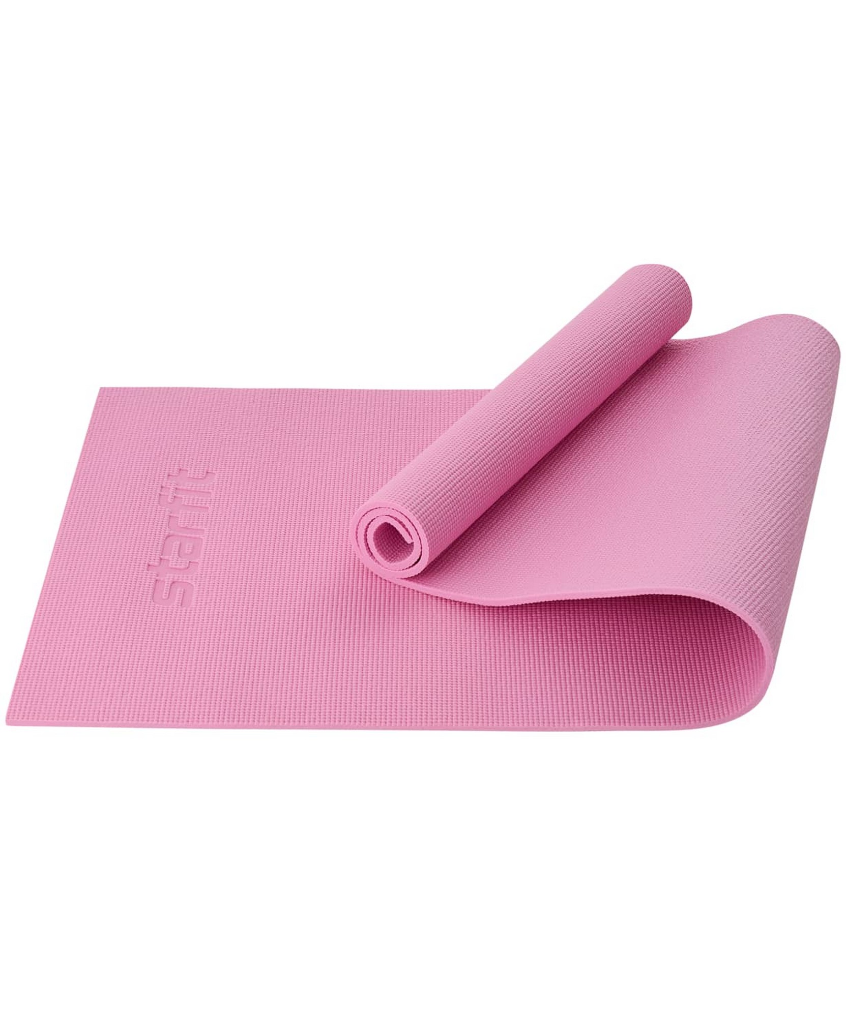 Коврик для йоги и фитнеса 183x61x0,8см Star Fit PVC FM-101 розовый пастель 1663_2000