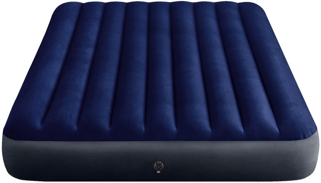 Надувной матрас Intex Classic Downy Airbed Fiber-Tech, 152х203х25см с подушками и насосом 64765 1050_600