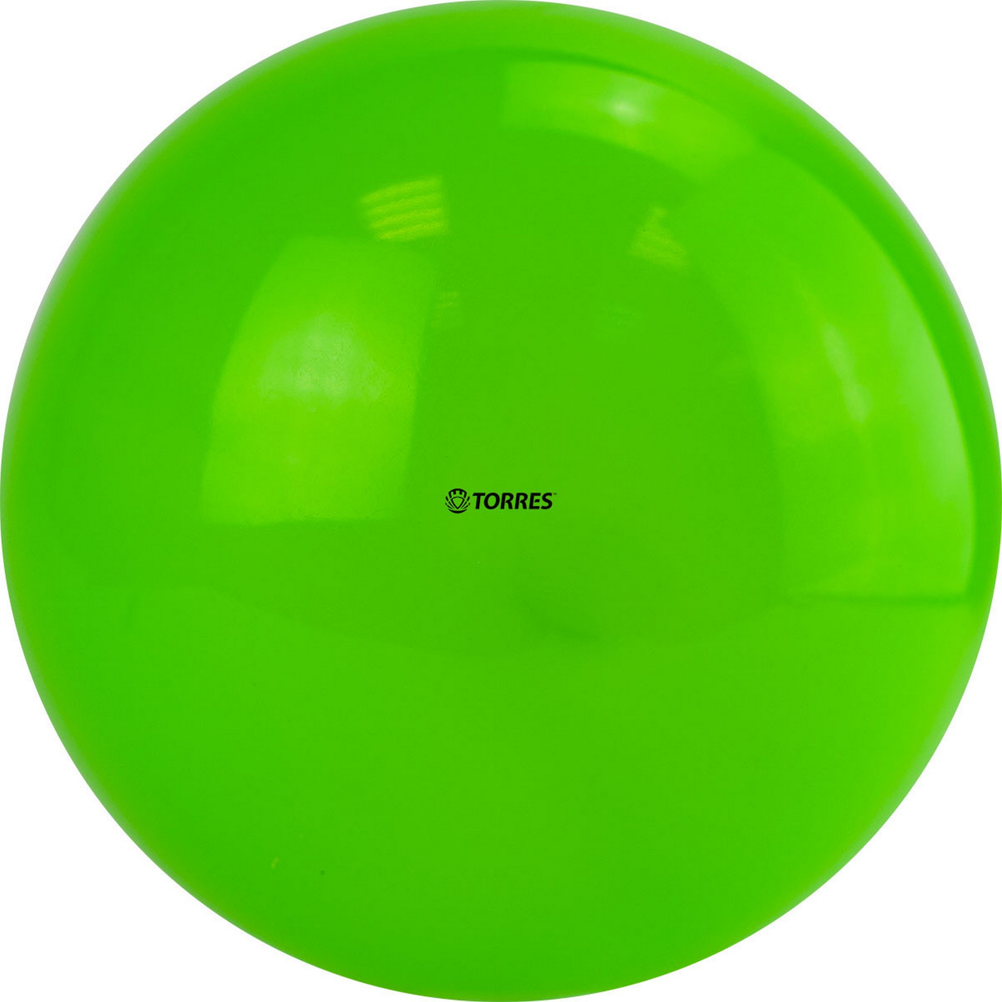 Мяч для художественной гимнастики однотонный d19см Torres ПВХ AG-19-05 зеленый 2000_2000