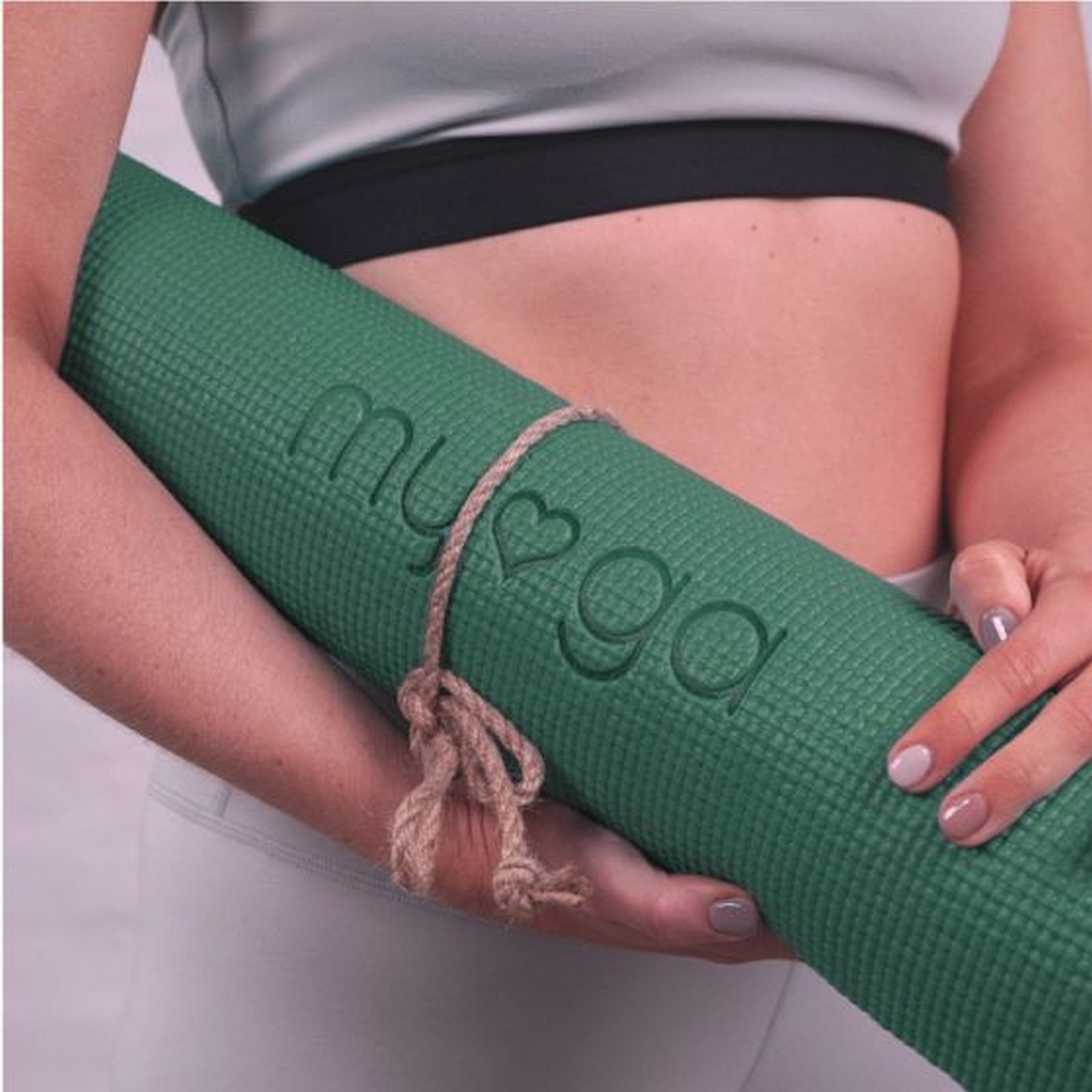Коврик для йоги 173х61х0,4см Myga Yoga Mat RY1466 зеленый 1600_1600