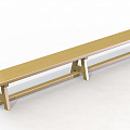 Скамейка гимнастическая 250 см Spektr Sport (3 деревянные ножки) 120_120