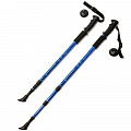 Палки для скандинавской ходьбы телескопическая, 3-х секционная Sportex F18433 синий 120_120