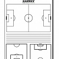 Блокнот (50 листов формата А4) с макетом футбольного поля Barret S.r.l. BL50F 120_120