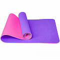 Коврик для йоги ТПЕ 183х61х0,6см Sportex E42688-5 фиолетово\розовый 120_120