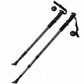 Палки для скандинавской ходьбы телескопическая, 3-х секционная Sportex F18435 черный 120_120