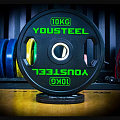 Диск 10 кг YouSteel TWO HANDLES 120_120