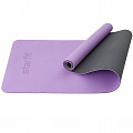Коврик для йоги и фитнеса 183x61x0,6см Star Fit TPE FM-201 фиолетовый пастель\серый 120_120