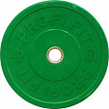 Диск для штанги каучуковый, цветной, d51 10кг Profi-Fit 120_120